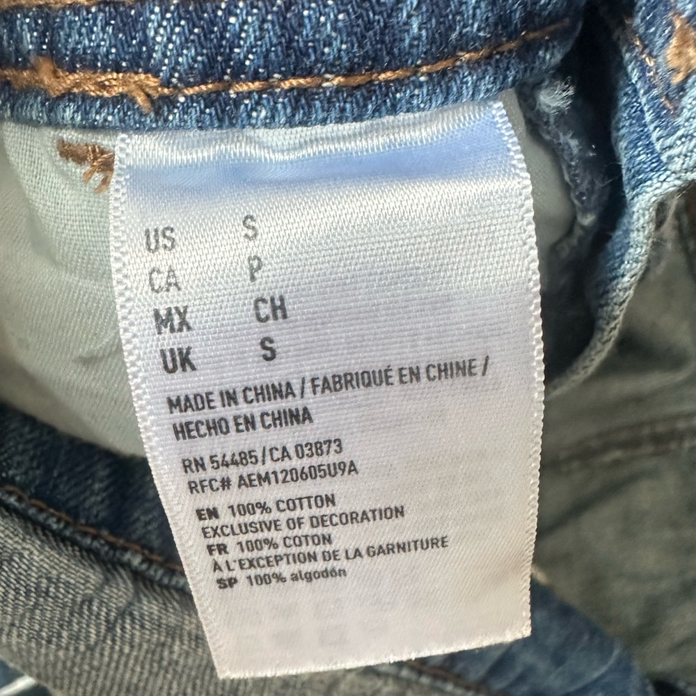 American Eagle Outfitters Blue Denim Overalls with Classic Style - Picture 4 of 4